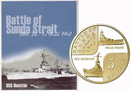2002 Australia $5 (Battle of Sunda Straits) Proof